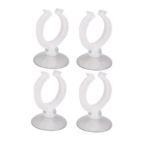 balacoo 6pcs Aquarium Fixed Clip Air Tubing Holder Airline Holder Taper Candles Acrylic Fish Tank Fish Tank Hose Clamp Candle Holder Cup Holder Water Holder Window Heater