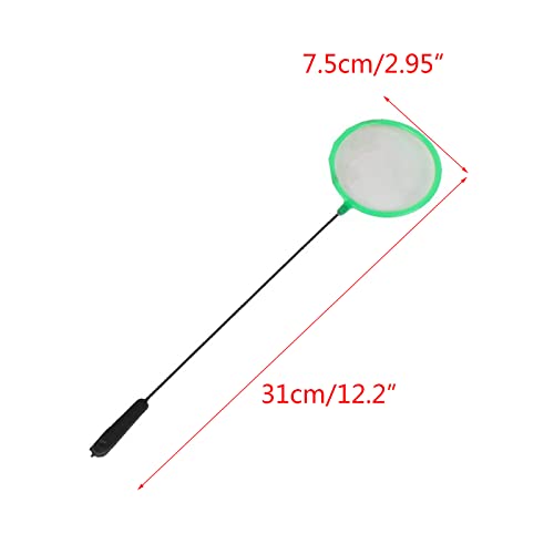 Aquarium Fish Net Dia 3in Fine Mesh Skimmer Strong and Safe for Cleaning Fishing Small Fish and Shrimps Aquarium Net Fine Mesh Cleaning Small