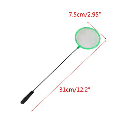 Aquarium Fish Net Dia 3in Fine Mesh Skimmer Strong and Safe for Cleaning Fishing Small Fish and Shrimps Aquarium Net Fine Mesh Cleaning Small