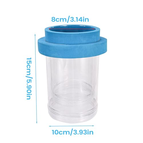Floating Fish Breeder Box, Fry Hatching Incubator, Transparent Separator Chamber, Professional Aquatic Nursery, Heavy Duty Spawning Hardware - color: large