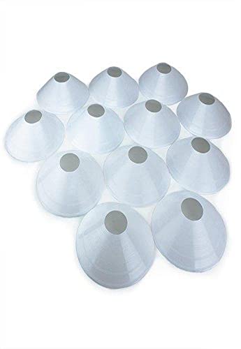 Crown Sporting Goods Set of 12 Soft Plastic Field Disc Cones - color: White