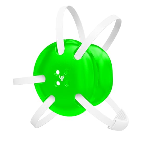 Classic Wrestling Headgear, White Straps - style: Neon Green w/ White Straps
