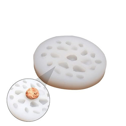 NUOBESTY Irregular Pebble Silicone Mould for DIY Stone Crafting Aquarium Decor Safe Durable Silicone Material for Unique Home Decorations and Gifts