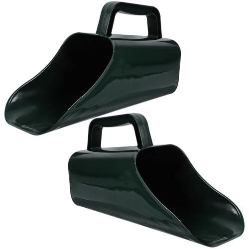 2pcs Aquarium Sediment Cleaning Shovel Bucket, Multifunctional Fish Tank Soil Scooper with Drainage Holes, Handheld Mud and Gravel Scooping Tool for Aquarium Plant Care