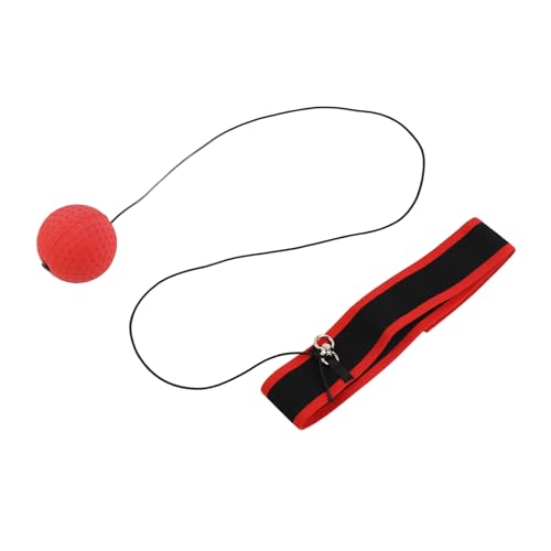 Boxing Reflex Ball, Training Reflex Ball with Adjustable Headband Boxing Gear Training Equipment for Hand Eye Coordination Punching Speed (E305-H01)