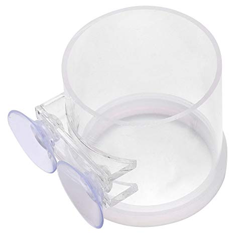 Acrylic Transparent Fish Feeding Ring Food Feeder with Suction Cup for Aqarium Fishing
