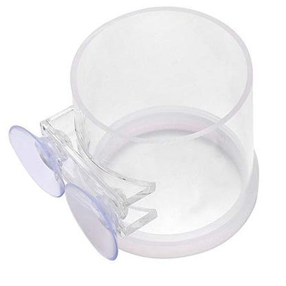 Acrylic Transparent Fish Feeding Ring Food Feeder with Suction Cup for Aqarium Fishing