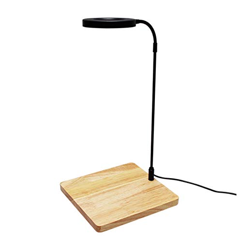 LED Aquarium Light 360 Degree Full Spectrum LED Light with Bamboo Board 10W Nano Fish Tank Light USB Powered Flat Nano Aquarium Light Bett a Fish Tank Light for Plant Growth - size: 10w l / 10.62x11.22inch