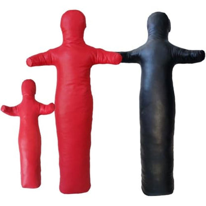 Unfilled Practice Dummy for Karate Sanda, 150cm (59 inch) Grappling Dummy Cover, PU Material, Versatile Boxing MMA Training Equipment