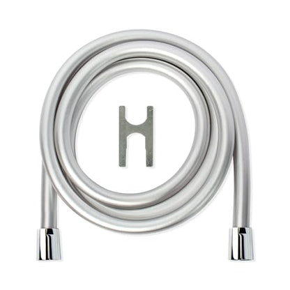 Eco Shower Hose 79IN/2M – Flexible, Durable, Leak-Proof, Replacement Hose for Handheld Shower Heads, Universal Fit, Easy Install, Eco-Friendly, Rust Resistant SILVER ECOHOSE-79-SLV - color: Silver