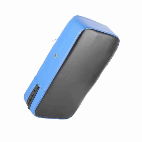 Estink Taekwondo Punching Pads PU Leather Kicking Pad 40 X 20 X 10 Cm with Metal Hole Grip Bar and 5 Cm Elastic Band for Boxing Kick Training Adults and Teens - color: Blue