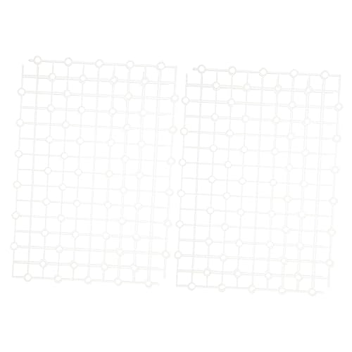 2pcs Aquarium Dividers Wear-Resistant Plate for Fish Tank Design Bottom for Gravel and Landscaping - color: White