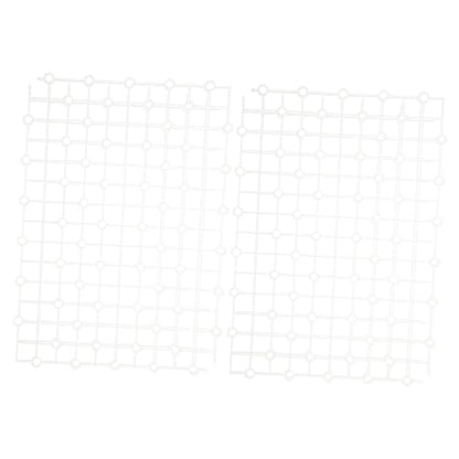 2pcs Aquarium Dividers Wear-Resistant Plate for Fish Tank Design Bottom for Gravel and Landscaping - color: White