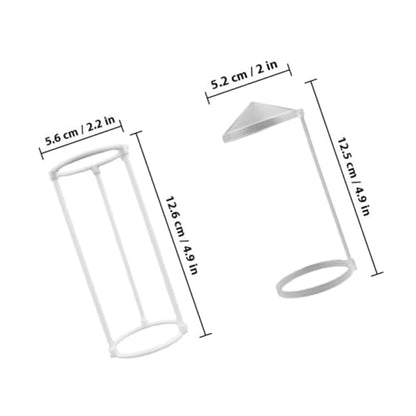 6pcs Plastic Humidifier Splash Guard Set for Mist Maker and Pond Fountain Portable Water Splash Protector with 3-Column and Simple Umbrella Brackets for Rockery and Aquarium Use