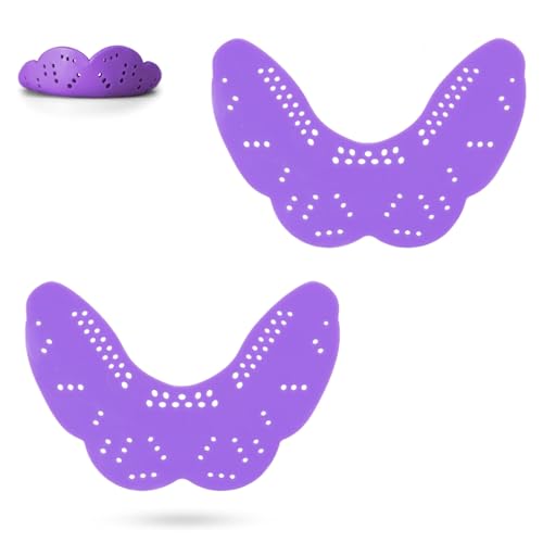 Sports Mouth Guard, EVA Boxing Athletic Mouthguards Shock Mouth Guards Protector Tool (Purple, 2PCS) - color: Purple, size: 2PCS