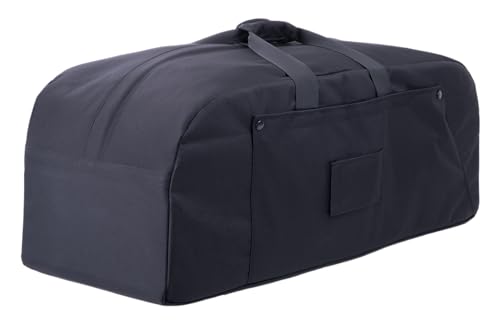 85L Military-Style Duffle Backpack with Rigid Panels | Built for deployment gear, work equipment, camping supplies, vehicle storage, and checked travel. - color: Black