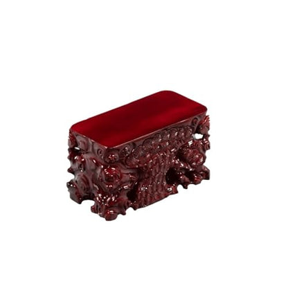 Plant Pedestal Stand Solid Wood Carved Flowerpot Fish Tank Heightened and Thickened Rectangular Base Pad Pedestal Stands for Display