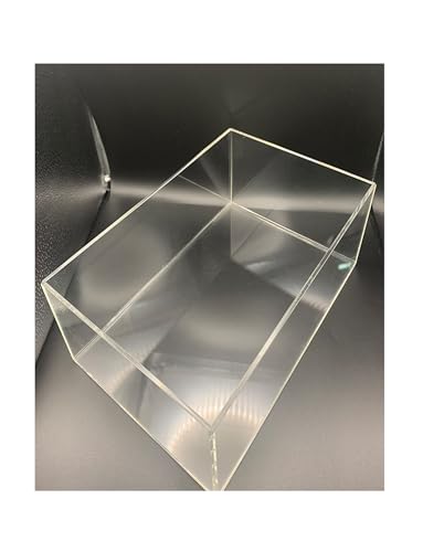 Acrylic Shallow Sink - Crystal-Clear Water Tank for Photography & Fish Habitat | Shatterproof Transparent Storage Box Multifunctional Shooting Prop & Aquarium Display(30x30x20cm/11.8x11.8x8in) - size: 30x30x20cm/11.8x11.8x8in
