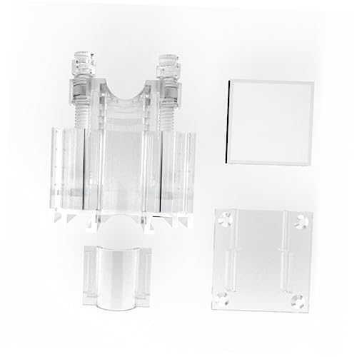 GANAZONO Multifunctional Acrylic Inlet Outlet Clamp for Fish Tank Transparent Holder for Secure Water Clips Easy to Install Durable and Space-Saving Aquarium Accessory