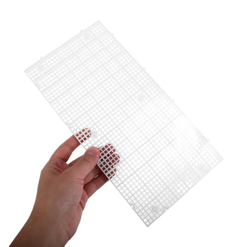 10pcs Fish Tank Divider Plastic Egg Crate Panel 30x15cm Aquarium Isolation Grid Bottom Filter Tray for Breeding and Territorial Fish Separation
