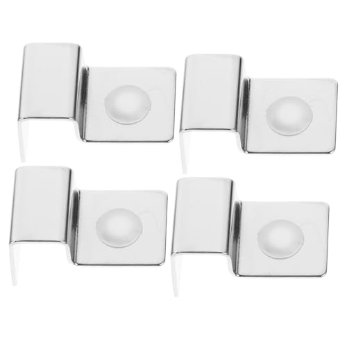 Aquarium Clips 4pcs Stainless Steel Support Holders for Fish Tank Glass Cover Aquatic Tank Accessory - size: Size 3