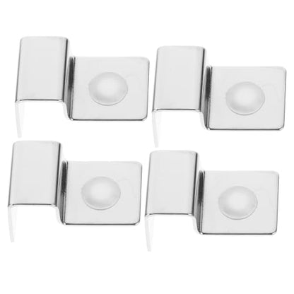 Aquarium Clips 4pcs Stainless Steel Support Holders for Fish Tank Glass Cover Aquatic Tank Accessory - size: Size 3