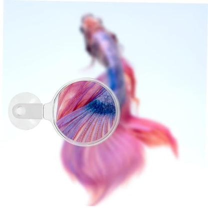 Levemolo Aquarium Magnifier with Strong Suction Cup Durable Magnifying Glass for Fish Tank Viewing Easy Installation for Microlandscape Observation for Small Animals