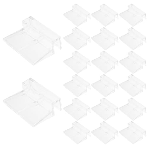 20pcs Aquarium Cover Bracket, Fish Tank Lid Clips, Glass Cover Clip, Acrylic Aquarium Lid Support Holder for Pet Supplies, Water Feature 6mm
