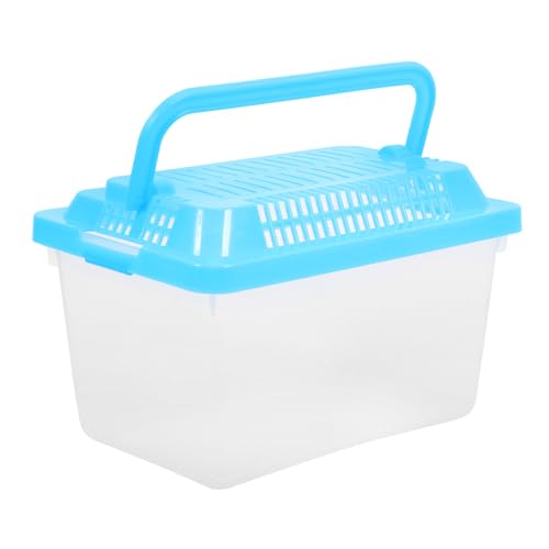 FRCOLOR 2pcs Plastic Fish Acclimation Box Turtle Tank Reptile Tortoise Aquarium Mini Hamster Cage Climbing Pet Container