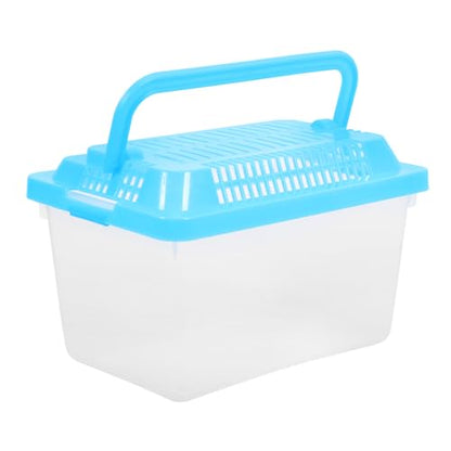 FRCOLOR 2pcs Plastic Fish Acclimation Box Turtle Tank Reptile Tortoise Aquarium Mini Hamster Cage Climbing Pet Container