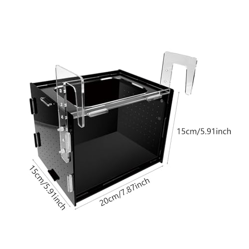 Fish Breeding Box Isolation Tank Clear Hanging Incubator Sturdy Separation Easy Installation for Clownfish Betta Shrimp- 20x15x15cm - size: 20x15x15cm