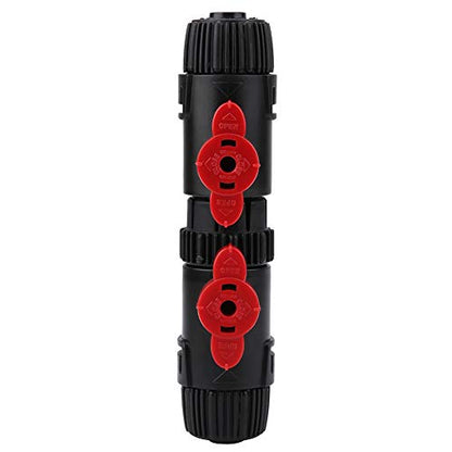 Fydun Plastic 12-16mm/16-22mm 2, Size Water Control Valve, Aquarium Fish Hose Pipe Arrow Storage Case Connector Air Pump Accessories Tor, for System System (12-16mm (3 Minutes Quick Connection))