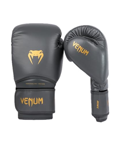 Venum Contender Boxing Gloves - color: Grey/Gold, size: 10-Ounce, style: Contender 1.5
