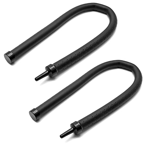2Pcs Aquarium Flexible Rubber Wall Air Curtain Bubble Tube for Fish Tank Soft Rubber Tube Hose Oxygen Diffuser Tube 30cm/11.8" Length - size: 30cm, 2pcs