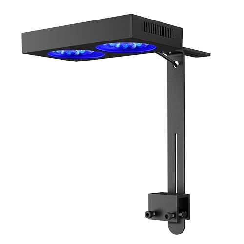 NICREW NavaReef 135 Reef LED Light, 135W Reef Aquarium Lighting for LPS/SPS Corals and Saltwater Fish Tanks, Built-in Timer, Blue Focused Spectrum - size: NavaReef 135