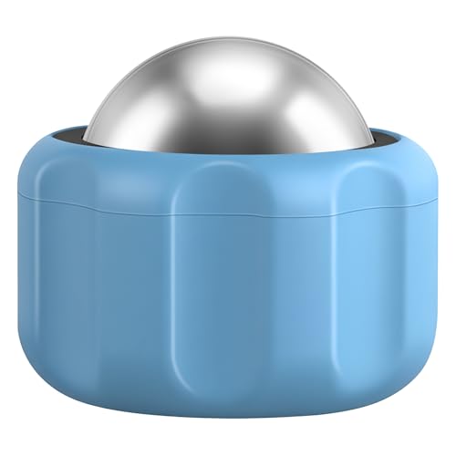 Cold Massage Roller Ball Ice Roller for Muscle Recovery-Blue - color: Blue