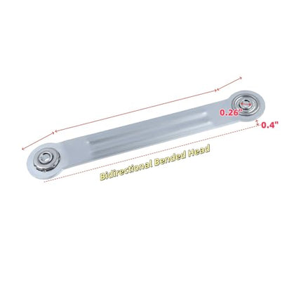 Glider Bearing Arm Bracket Replacement, 4Pcs Silver, 9.9 Inch Length & 7.5 Inch Hole Center, Hardware Rocker Parts for Patio Glider, Garden Bench, and Chair Repair - color: Silver, size: L 9.9" x 7.5" Centers