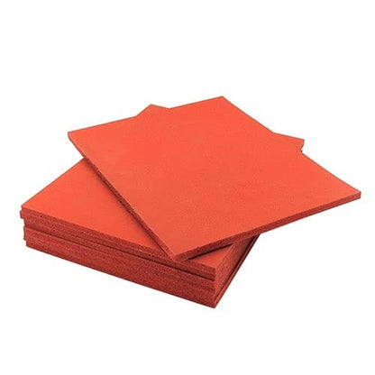 1pcs Red Silicone Foam Board, Super Soft Sponge Foam Board High Temperature Resistant Pad, Pressing Mat Laminating Machine Silicone Pad(180 x 250 x 5mm) - size: 180 x 250 x 5mm