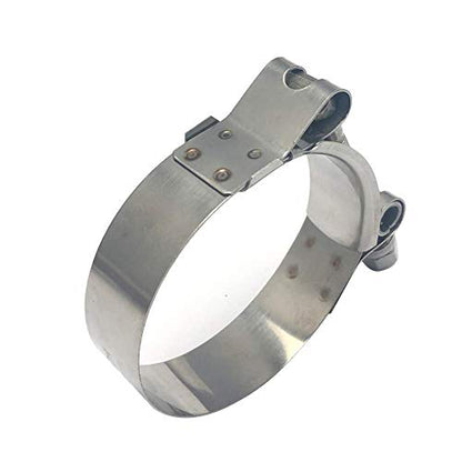 2 Pack 1 Inch Stainless Steel T-Bolt Hose Clamps, Clamp Range 32-37mm for 1" Hose ID, Pack of 2 - size: 1" Clamp Range 32-37mm (1.26" - 1.46")