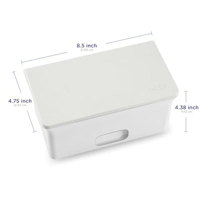 Ubbi Baby Wipes Dispenser with Weighted Plate and Secure Seal, Nursery and Baby Registry Essential to Keep Wipes Fresh, Oat - color: Oat Wipes Dispenser