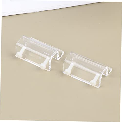 4pcs Acrylic Fish Tank Cover Holder Bracket Support for Open Aquariums Compatible Practical Rack for Turtle Tanks and Pet Boxes