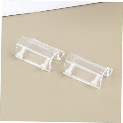 4pcs Acrylic Fish Tank Cover Holder Bracket Support for Open Aquariums Compatible Practical Rack for Turtle Tanks and Pet Boxes