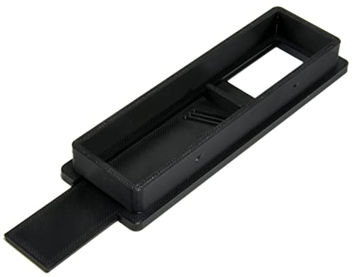 Aquameta Aquarium Feed Hole Cover for Fluval Flex 15 Gallon/57L - Secure Escape & Intrusion Prevention - Easy Slide Mechanism - PETG Material - Black - color: Black, size: Fluval Flex 15 Gallon (57 Litre)