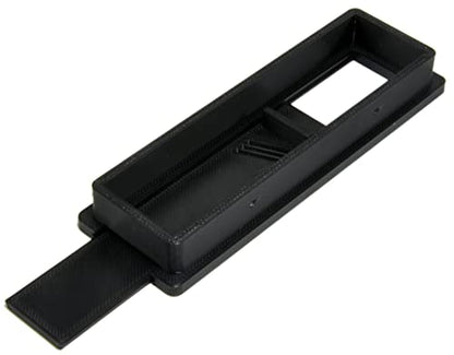 Aquameta Aquarium Feed Hole Cover for Fluval Flex 15 Gallon/57L - Secure Escape & Intrusion Prevention - Easy Slide Mechanism - PETG Material - Black - color: Black, size: Fluval Flex 15 Gallon (57 Litre)