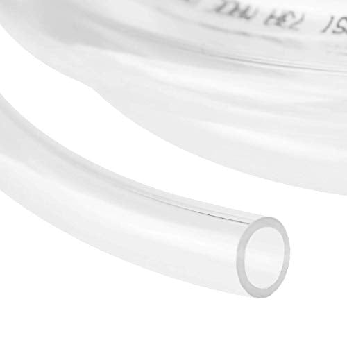 10ft x 1/4" ID Clear Vinyl Tubing, Flexible Hybrid PVC Tubing Hose, Lightweight Plastic Tube UV Chemical Resistant Vinyl Hose, BPA Free and Non Toxic - size: ID 1/4 INCH, style: 10 Feet