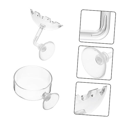 BESPORTBLE 2pcs Shrimp Feeding Bowls Compact Food Serving Trays for Fish Tank for Freshwater Aquariums Shrimp Dish Feeder Space-Saving Design
