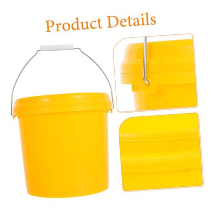 FOMIYES Plastic Storage Bucket with Handle and Lid Versatile Sealed Pail for Food Water and Household Items and Stackable Design for Efficient Storage and Everyday Use