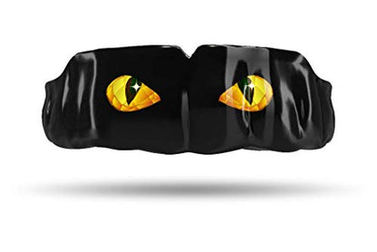Impact Custom Professional MMA/Boxing/Muay Thai Mouthguard with Trim for Gag Reflex - color: Dino Eyes