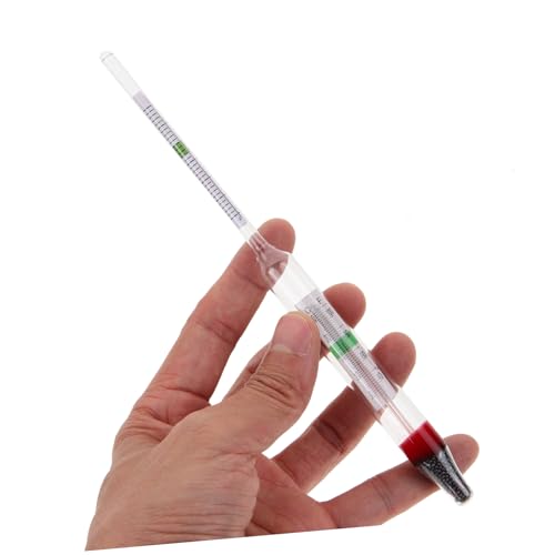 DECHOUS 1set Aquarium Hydrometer Salinometer Kit with Measuring Cylinder for Accurate Salt Density Testing Fish Tanks and Aquariums