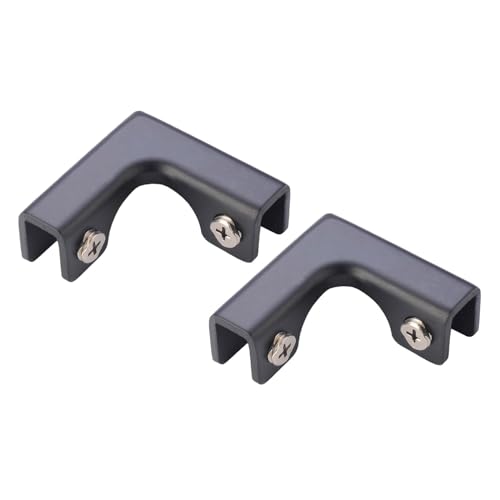 2X Glass Connector Fish Tank Fixing Bracket Corner Protector Fish Tank Fitting Glass Fixing Clip for Glass Display Cabinet, for 8 to 10mm
